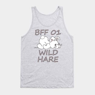 BFF 01 WILD HARE Matching Design for Best Friends Tank Top